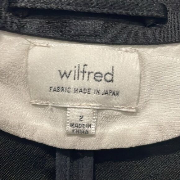 Wilfred Aritzia Women Blazer Open Face North Sz 2 Minimalist Black - Picture 4 of 10